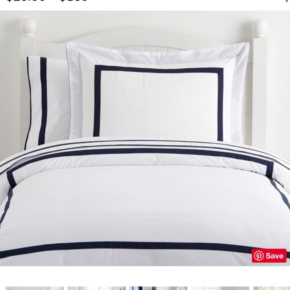 Pottery Barn duvet + sham NEW